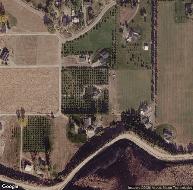 Aerial view of Anderson Apple Ranch in Emmett, ID