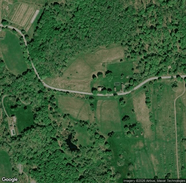 Aerial view of Averill Farm in Washington Depot, CT