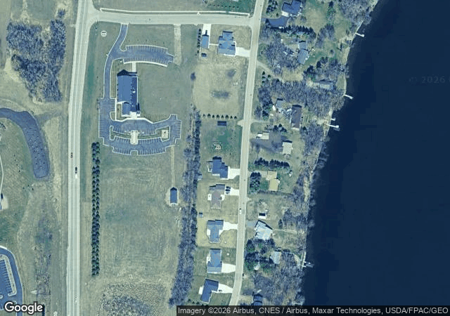 Aerial view of Country Blossom Farm in Alexandria, MN