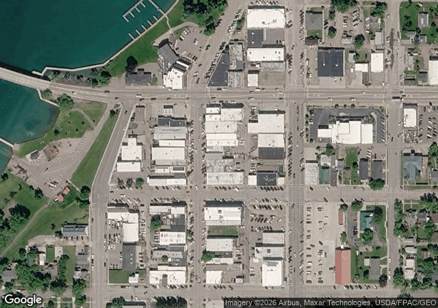 Aerial view of Fat Robin Orchard & Farm in Polson, MT