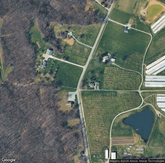 Aerial view of Flamm Orchards in Cobden, IL