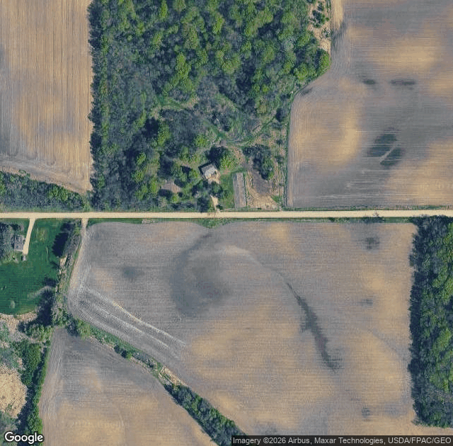 Aerial view of Irish Mountain Orchard in Elysian, MN