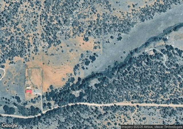 Aerial view of Manzano Mountain Retreat & Apple Ranch in Torreon, NM