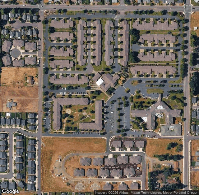 Aerial view of Morning Shade Farm in Canby, OR