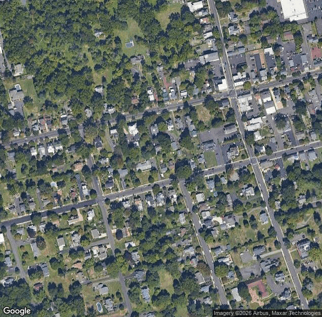 Aerial view of Styer Orchard in Langhorne, PA