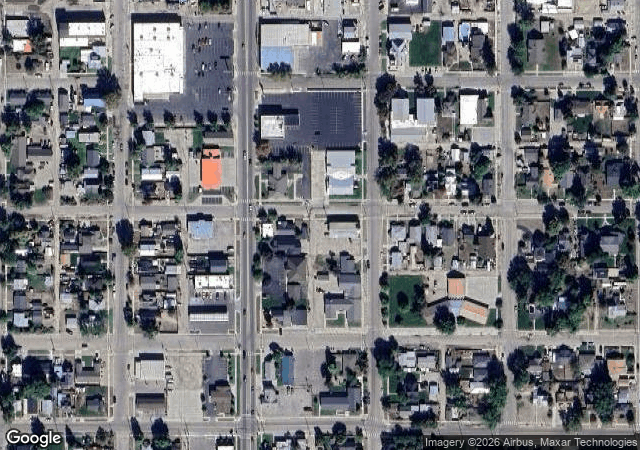Aerial view of Tyler's Rocky Point Orchard in Emmett, ID