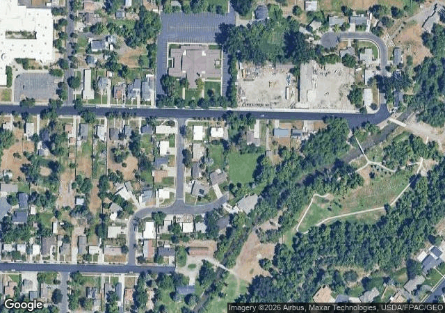 Aerial view of Zollinger Fruit & Tree Farm in Logan, UT
